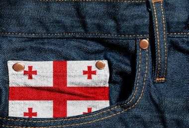  Kot pantolon - 3d çizim Georgia bayrağı