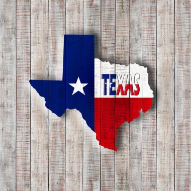Texas bayrağı ile kopya alanı metin veya resimler 