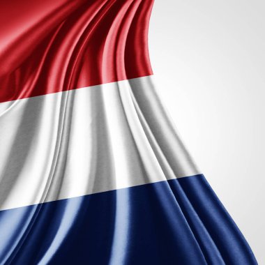 Hollanda bayrağı ile kopya alanı metin - 3d çizim için    