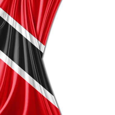 Tobago bayrağı ile kopya alanı metin - 3d çizim için    