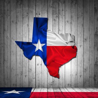 Texas bayrağı ile kopya alanı metin veya resimler 