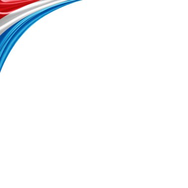 Kopya alanı için metin - 3d çizim ile Lüksemburg bayrağı    