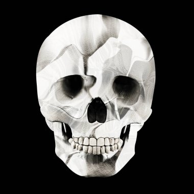  renkli insan kafatası, dekorasyon - illüstrasyon