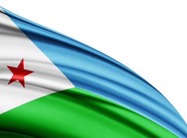 Cibuti bayrağı ile kopya alanı metin - 3d çizim için    