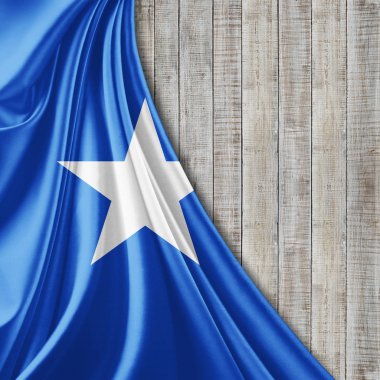 Somali bayrağı ile kopya alanı metin - 3d çizim için    