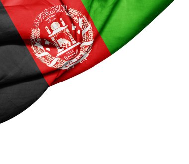 Afganistan bayrağı ile kopya alanı metin - 3d çizim için    