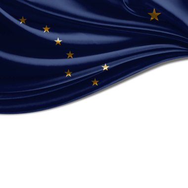 Alaska bayrağı ile kopya alanı metin veya resimler 