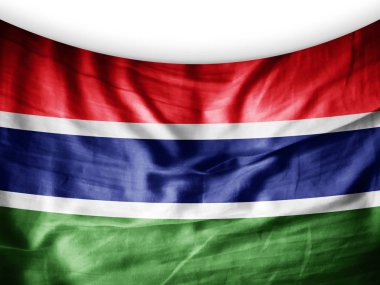 Gambiya bayrağı ile kopya alanı metin - 3d çizim için    