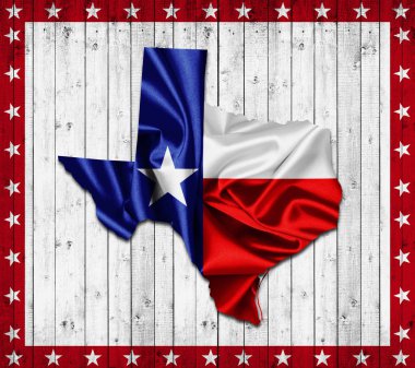 Texas arka plan kopya alanı için metin - 3d çizim ile    