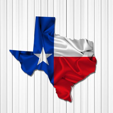 Texas bayrağı ile kopya alanı metin veya resimler 
