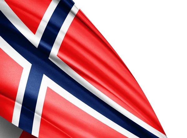 Bandera Noruega Con Espacio Copia Para Texto Ilustración —  Fotos de Stock