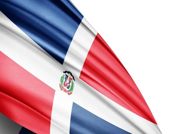 Прапор Домініканської Республіки Копією Простір Вашої Ілюстрації Тексту — стокове фото