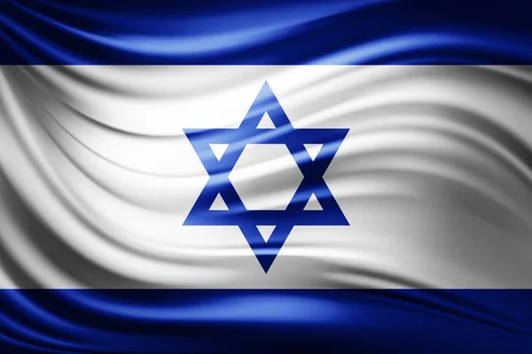 Bandera Israel Con Espacio Copia Para Texto Ilustración — Foto de Stock