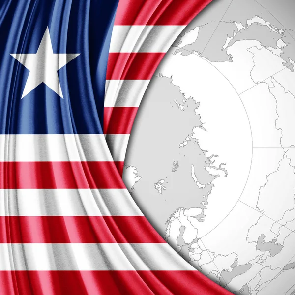 Flag Liberia Copy Space Your Text Illustration — Stock Photo, Image