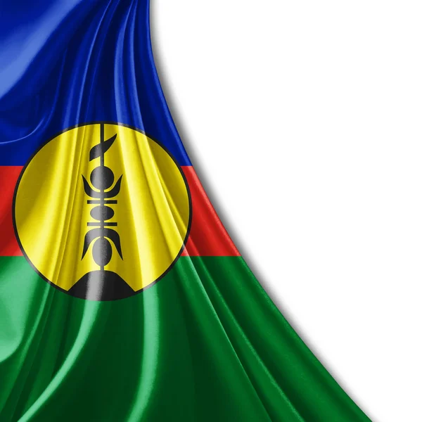 新喀里多尼亚国旗与复制空间为您的文本 — 图库照片