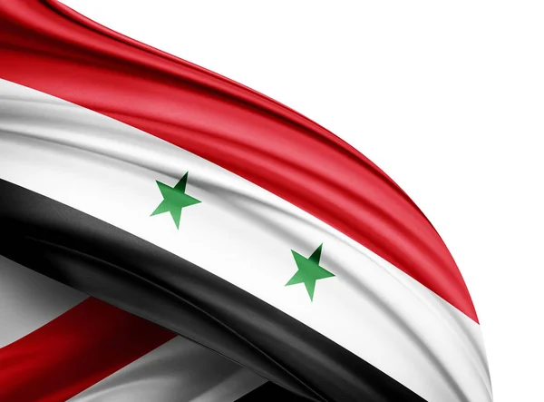 Flag Syria Copy Space Your Text Illustration — Stock Photo, Image