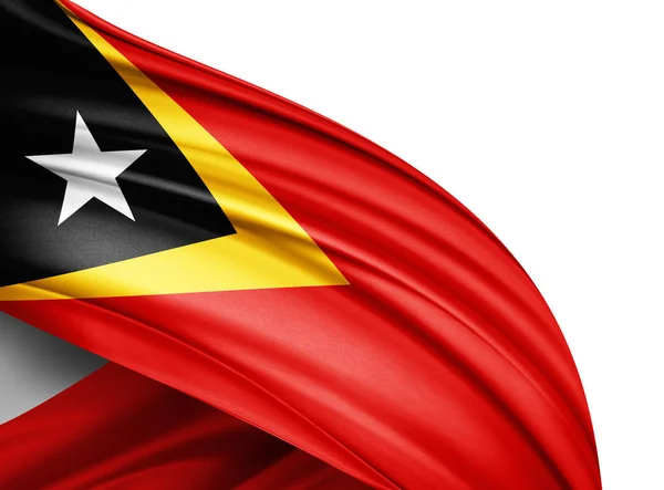 Bandeira Timor Leste Com Espaço Cópia Para Seu Texto Ilustração — Fotografia de Stock