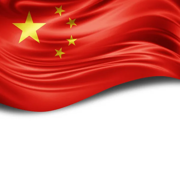 Σημαία Της Κίνας Αντίγραφο Χώρο Για Κείμενο Απεικόνιση — Φωτογραφία Αρχείου