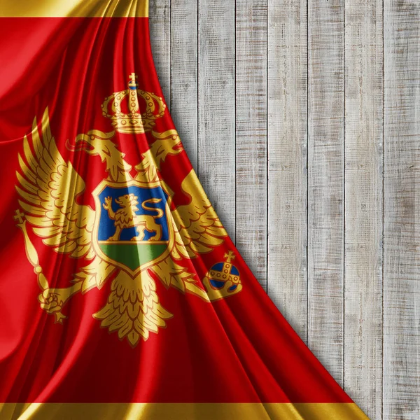 Bandera Montenegro Con Espacio Copia Para Texto Ilustración — Foto de Stock