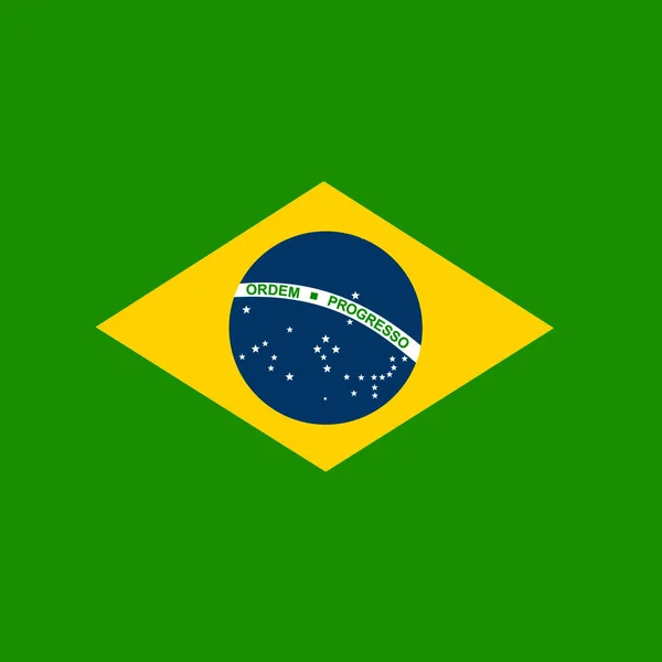 Vlag Van Brazilië Een Abstracte Achtergrond Illustratie — Stockfoto