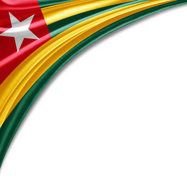 Bandera Togo Con Espacio Copia Para Texto Ilustración —  Fotos de Stock
