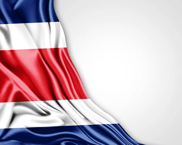 Flag Costa Rica Copy Space Your Text Illustration — Stock Photo, Image