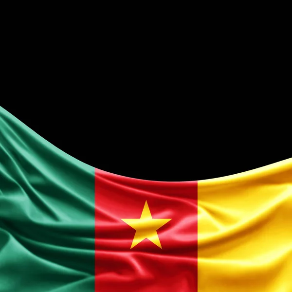 Vlajka Kamerunu Kopie Prostor Pro Ilustraci Textu — Stock fotografie