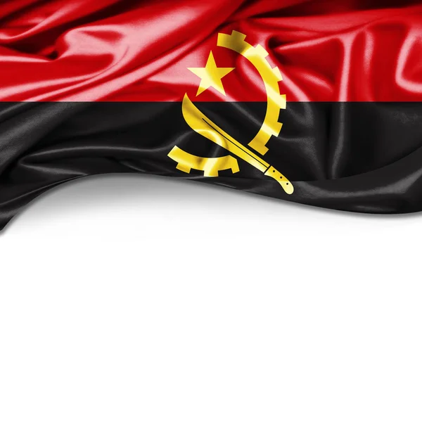 Σημαία Της Ανγκόλας Αντίγραφο Χώρο Για Κείμενο Απεικόνιση — Φωτογραφία Αρχείου