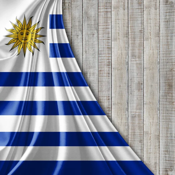 Bandera Uruguay Con Espacio Para Copiar Texto Ilustración —  Fotos de Stock