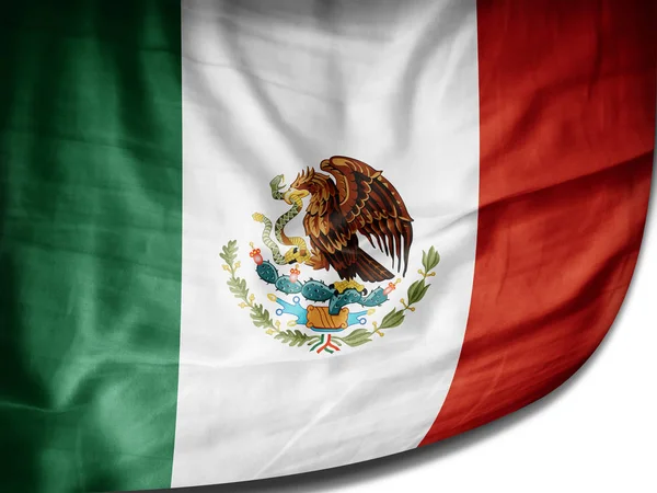 Bandera México Con Espacio Copia Para Texto Ilustración — Foto de Stock