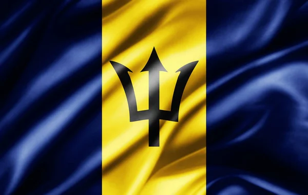 Flag Barbados Copy Space Your Text Illustration — Stock Photo, Image