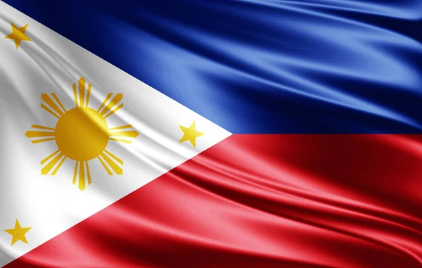テキスト イラストのコピー スペースを持つフィリピンの旗 — ストック写真
