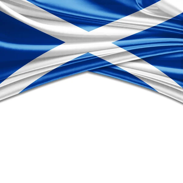 Másol Szöveg Illusztráció Helyet Skócia Zászlaja — Stock Fotó