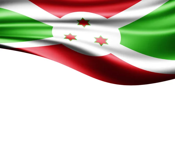 Bandera Burundi Con Espacio Copia Para Texto Ilustración — Foto de Stock