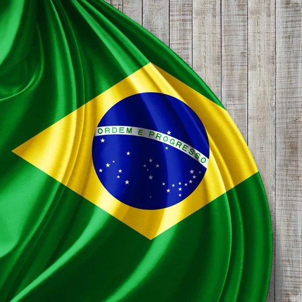 Bandeira Brasil Com Espaço Cópia Para Seu Texto Imagens — Fotografia de Stock