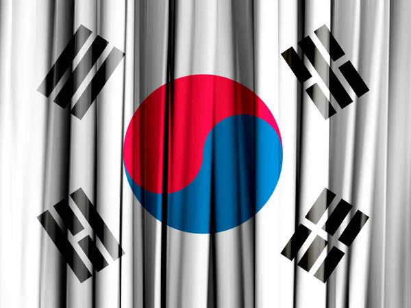 Flag South Korea Copy Space Your Text Illustration — Stock Photo, Image