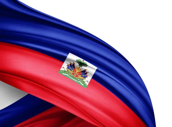 Bandeira Haiti Com Espaço Cópia Para Seu Texto Ilustração — Fotografia de Stock