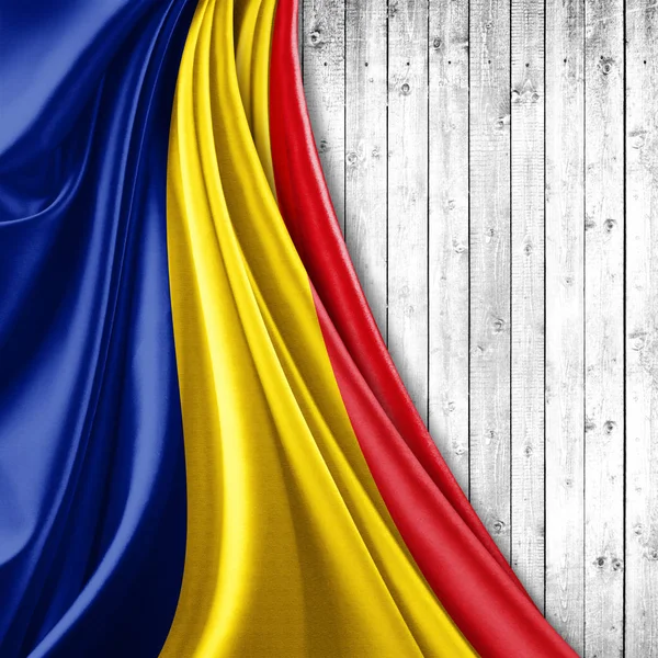 Romanya bayrağı ile kopya alanı metin - 3d çizim için    