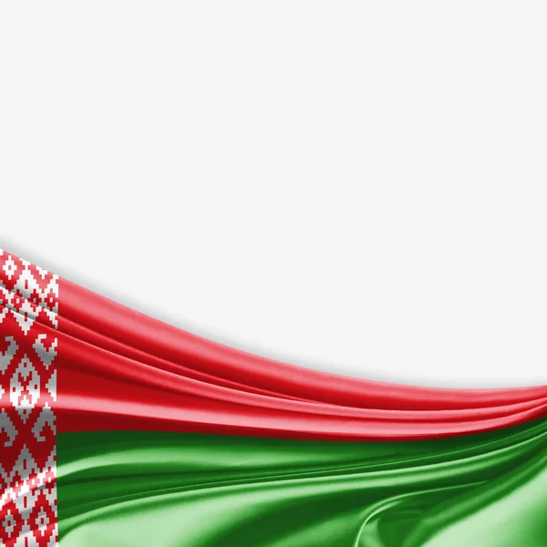 Flag Belarus Copy Space Your Text White Background Illustration — Stock Photo, Image