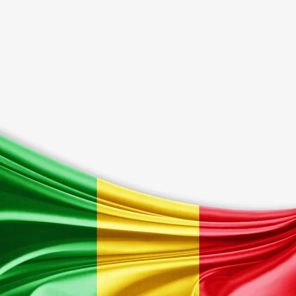 Vlag Van Mali Met Kopie Ruimte Voor Tekst Illustratie — Stockfoto