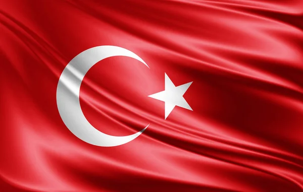 Drapelul Turciei Spațiu Copiere Pentru Textul Dvs Ilustrație — Fotografie, imagine de stoc