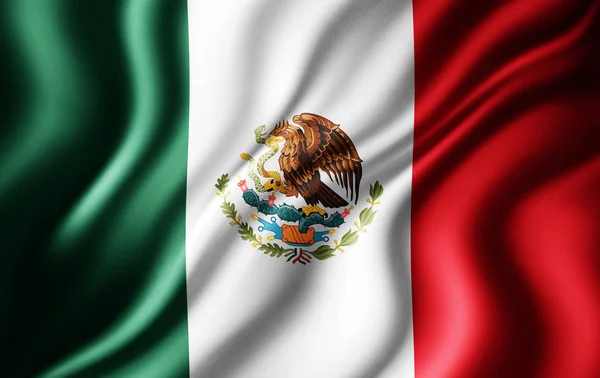 Flag Mexico Copy Space Your Text Illustration — Stock Photo, Image