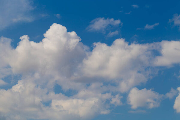 Blue sky with white clouds