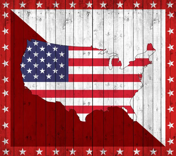 Flaga Usa Kopia Przestrzeń Dla Tekstu Lub Obrazów — Zdjęcie stockowe