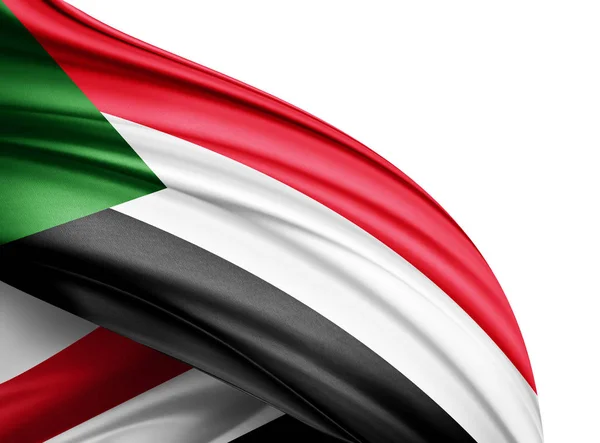 Flagge Von Sudan Mit Kopierplatz Für Ihren Text Illustration — Stockfoto