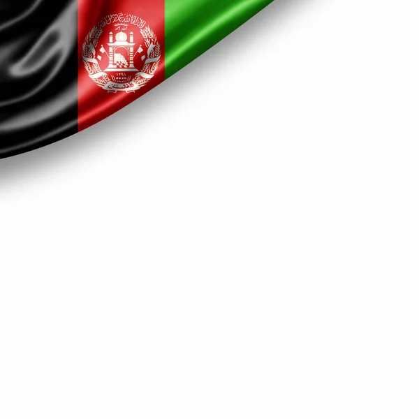 Bandeira Afeganistão Com Espaço Cópia Para Seu Texto Ilustração — Fotografia de Stock