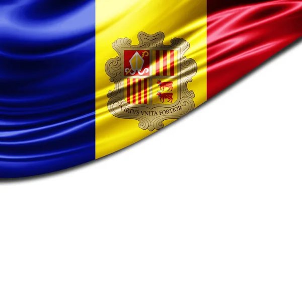 Flagge Von Andorra Mit Kopierplatz Für Ihren Text Illustration — Stockfoto