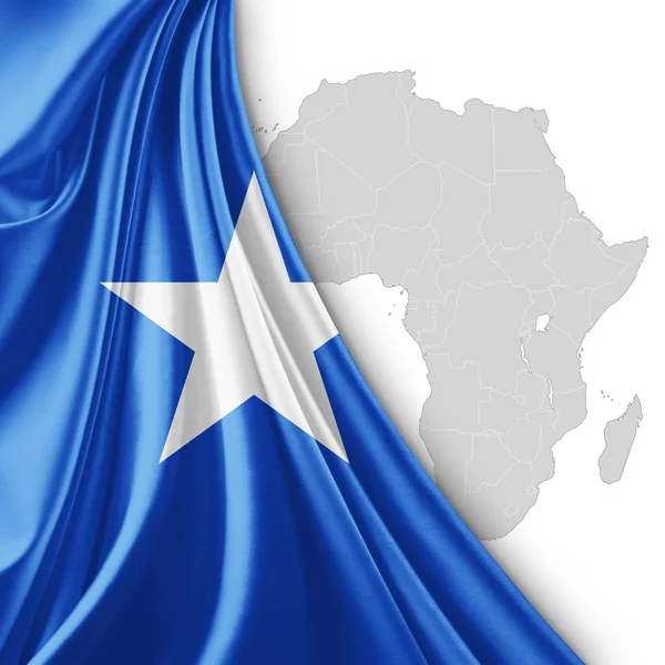 Flagge Somalias Mit Kopierplatz Für Ihren Text Illustration — Stockfoto