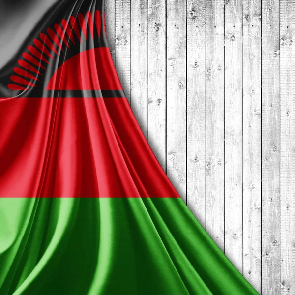 Bandeira Malawi Com Espaço Cópia Para Seu Texto Ilustração — Fotografia de Stock