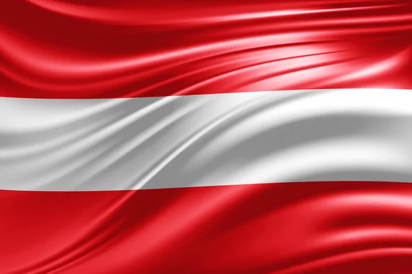 Flaga Austrii Kopia Miejsce Twój Tekst Ilustracje — Zdjęcie stockowe